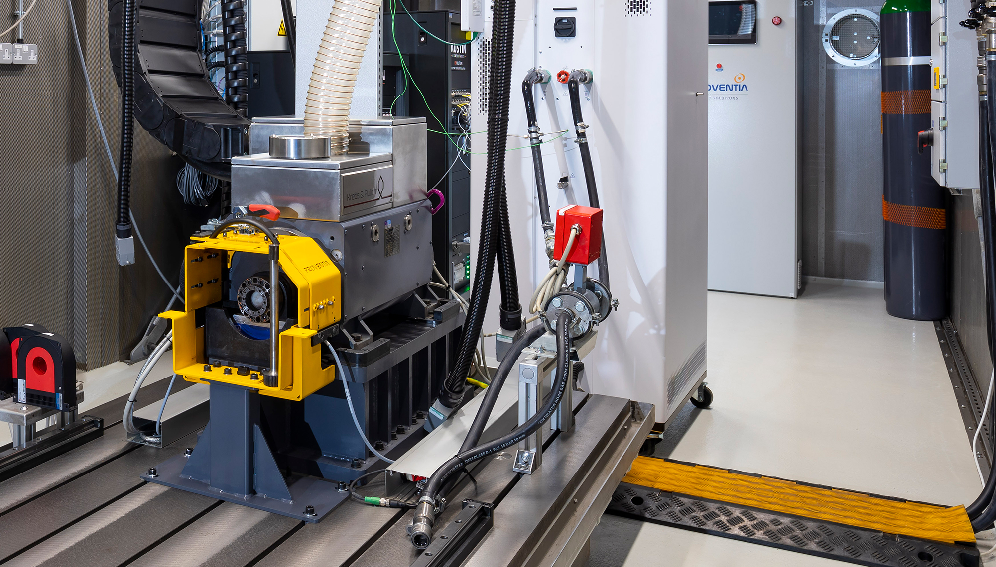 Interior shot of test cell within the UK COE