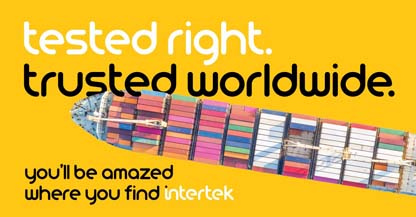 Cargo container ship viewed from above