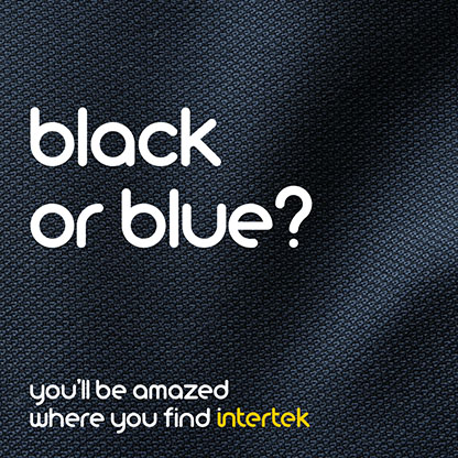 A piece of dark blue fabric